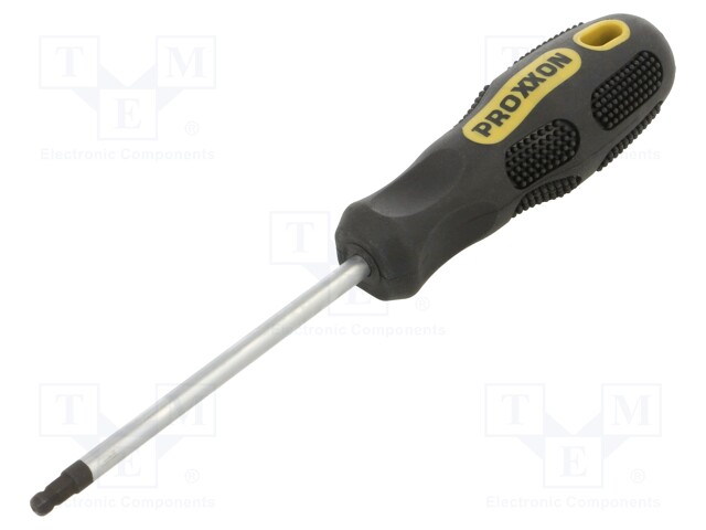 Screwdriver; hex key,spherical; HEX 5mm; Blade length: 100mm