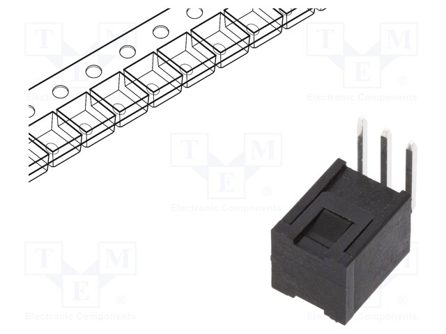 Switch: microswitch TACT; Pos: 2; SPST; 0.02A/20VDC; black; 5Ω