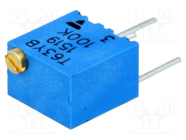 Potentiometer: mounting; multiturn; 100kΩ; 250mW; ±10%; linear