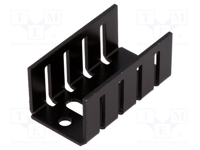 Heatsink: moulded; TO220; black; L: 35mm; W: 18.5mm; H: 15mm; 15K/W