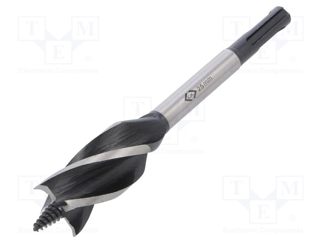 Drill bit; for wood; Ø: 25mm; Overall len: 160mm; 1pcs.