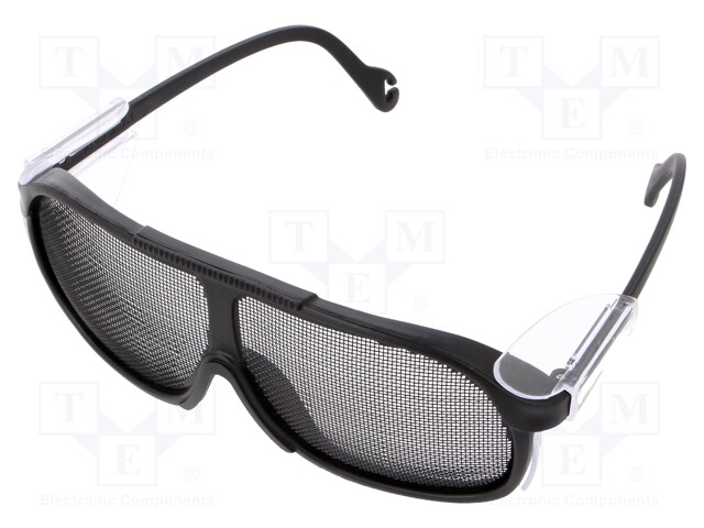 Safety spectacles; Mat: metal net