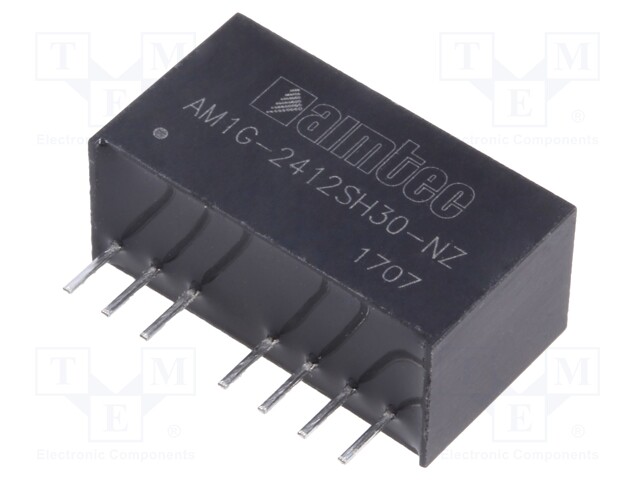 Converter: DC/DC; 1W; Uin: 18÷36V; 12VDC; Iout: 83mA; SIP8; 4.9g