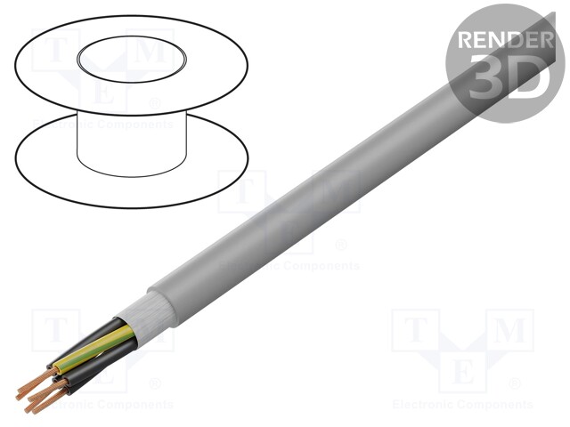 Wire: control cable; ÖLFLEX® FD CLASSIC 810 P; 5G0,75mm2; PUR