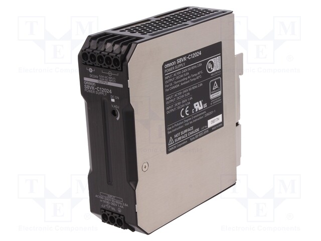 Power supply: switched-mode; 120W; 24VDC; 5A; 85÷264VAC; 90÷350VDC