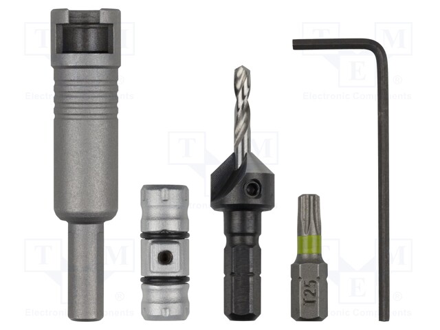 Holders for screwdriver bits; Mounting: 1/4" (C6,3mm)