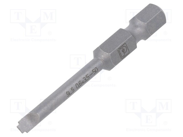 Screwdriver bit; slot; 3,5x0,6mm; Overall len: 50mm