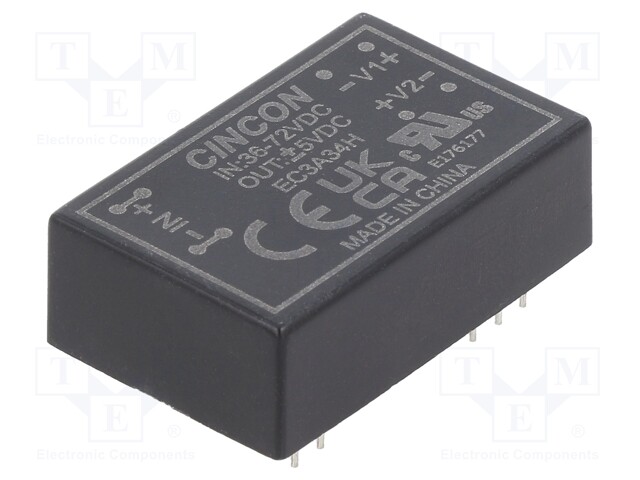 Converter: DC/DC; 3W; Uin: 36÷72V; Uout: 5VDC; Uout2: -5VDC; DIP24