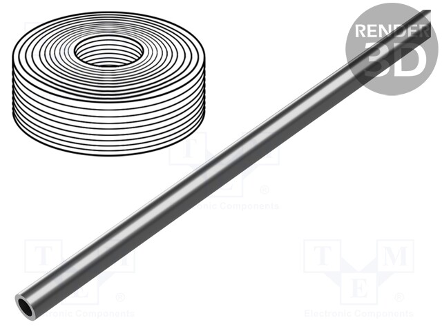 Pneumatic tubing; TPE-U; silver; 8mm; -0.95÷10bar