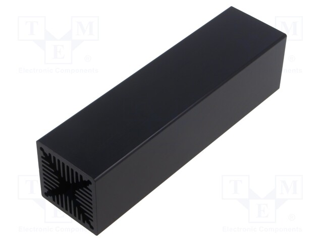 Heatsink: extruded; black; L: 150mm; W: 40mm; H: 40mm; aluminium