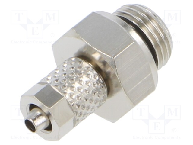 Screw-on fitting; threaded; max.15bar; nickel plated brass