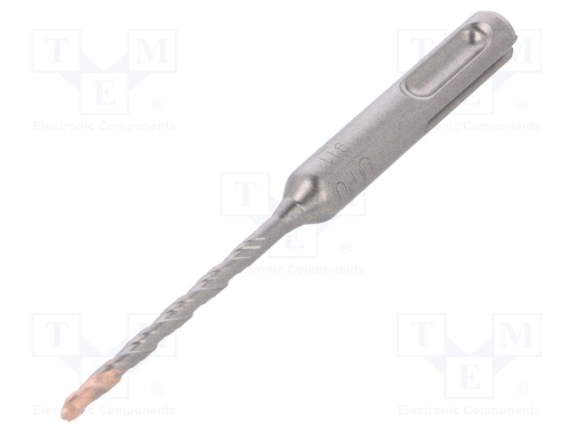 Drill bit; for concrete; Ø: 4mm; L: 110mm; metal; cemented carbide