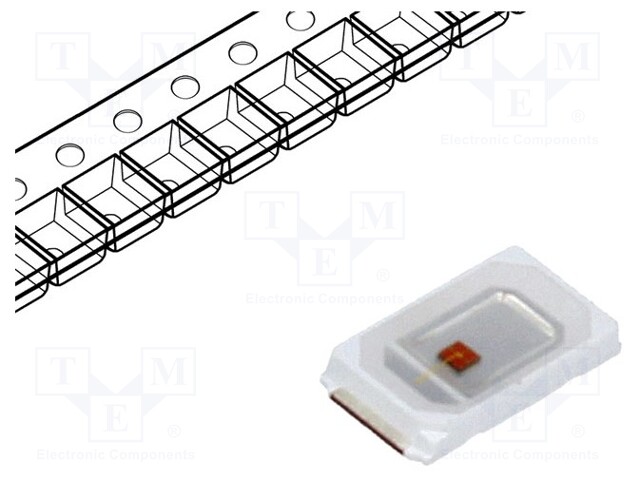 LED; SMD; 5730,PLCC2; yellow; 10÷15lm; 5.7x3x0.8mm; 120°; 1.6÷2.4V