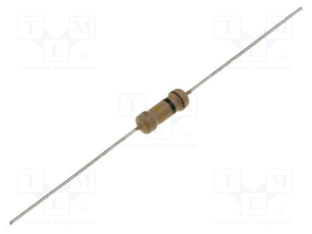Resistor: carbon film; THT; 3.9kΩ; 1W; ±5%; Ø3.2x9mm; axial