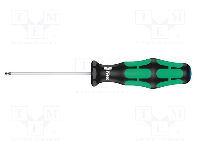 Screwdriver; Allen hex key,spherical; HEX 1,5mm