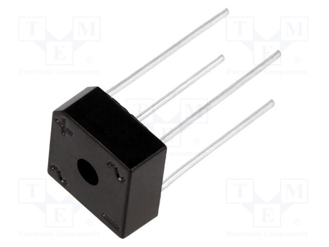 Single-phase bridge rectifier; Urmax: 100V; If: 8A; Ifsm: 135A; THT