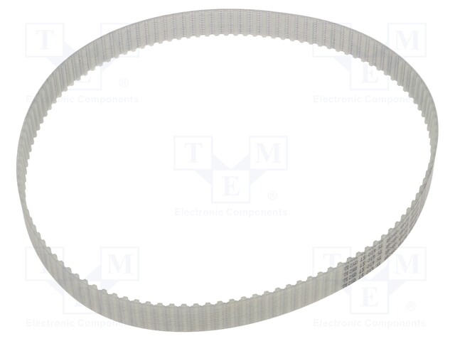 Timing belt; T5; W: 16mm; H: 2.2mm; Lw: 610mm; Tooth height: 1.2mm