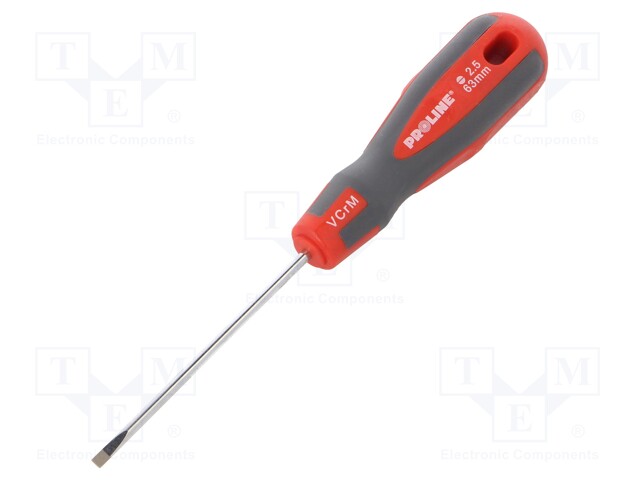 Screwdriver; slot; SL 2,5mm; Series: SOFT-TOUCH; 63mm