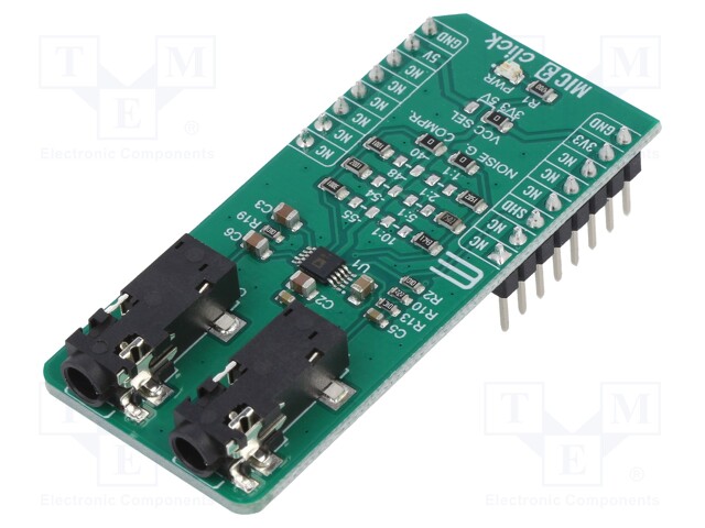 Click board; microphone; GPIO; SSM2167-1RMZ-R7; 3.3/5VDC