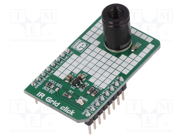 Click board; temperature sensor; I2C; MLX90621BAD; 3.3/5VDC