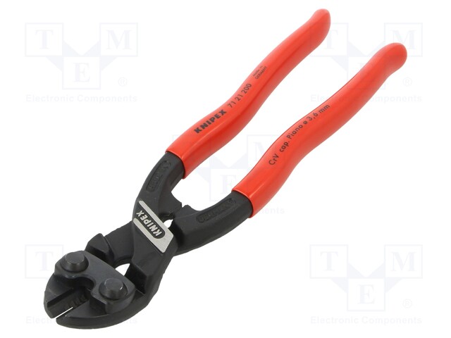 Pliers; cutting; blackened tool,plastic handle; CoBolt®