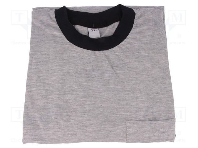 T-shirt; ESD; XL (unisex); grey