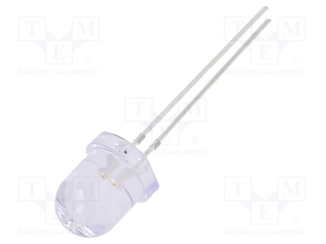 LED; 7.8mm; bipolar; yellow; 12000÷14400mcd; 30°; Front: convex