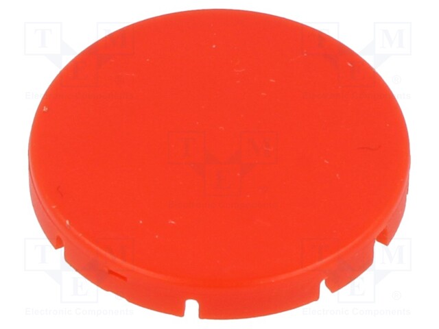 Actuator lens; red; Ø19.7mm