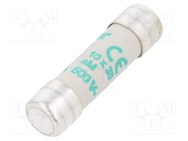 Fuse: fuse; aM,time-lag; 12A; 500VAC; cylindrical,industrial