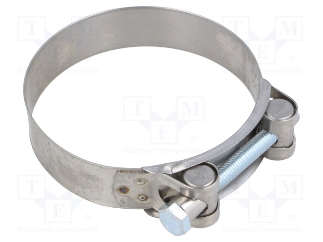 T-bolt clamp; W: 24mm; Clamping: 92÷97mm; chrome steel AISI 430