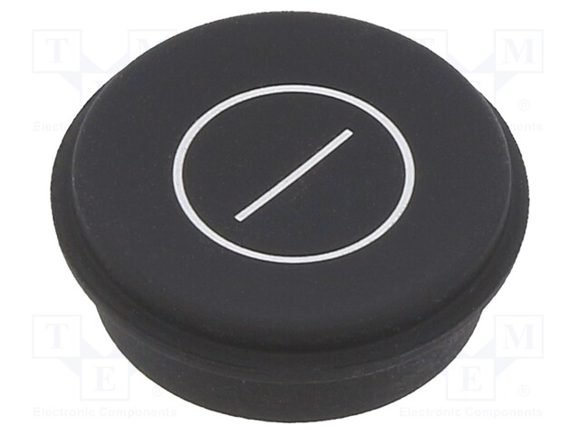 Button; Ø21mm; Pushbutton: round; black; 09