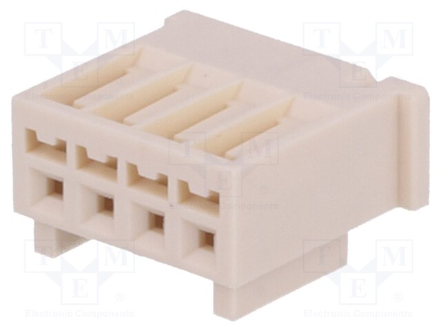 Plug; wire-board; female; 2.5mm; PIN: 4; w/o contacts; for cable