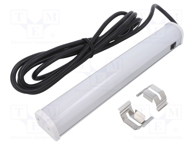 Cool white; 24VDC; Filament lamp: LED lamp; IP20; Len: 3m; L: 300mm