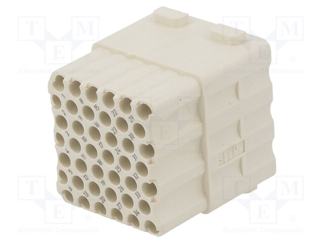 Heavy Duty Connector, Han-Modular Series, Module, 42 Contacts, Receptacle