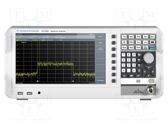 Spectrum analyzer; In.imp: 50Ω; 0.005÷3000MHz; LAN,USB; 3kg