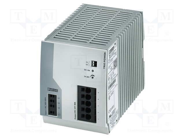 Power supply: switched-mode; Mounting: DIN; IP20