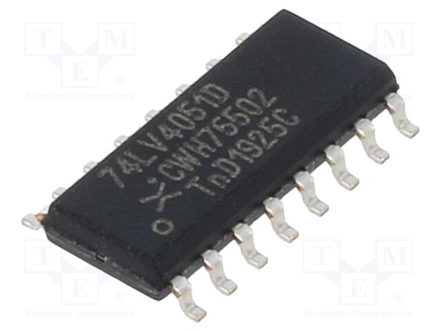 IC: digital; demultiplexer/multiplexer; Channels: 8; SMD; SO16