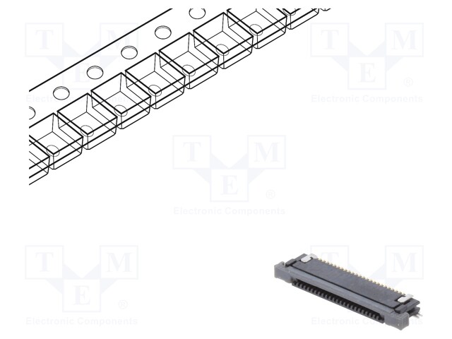 Connector: FFC (FPC); horizontal; PIN: 24; ZIF,bottom contacts