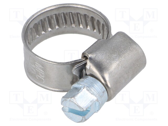 Worm gear clamp; W: 9mm; Clamping: 10÷16mm; chrome steel AISI 430