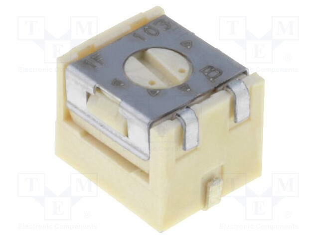 Potentiometer: mounting; single turn,vertical; 10kΩ; 250mW; SMD