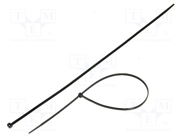 Cable tie; L: 450mm; W: 4.8mm; polyamide; 215.5N; black; Ømax: 130mm