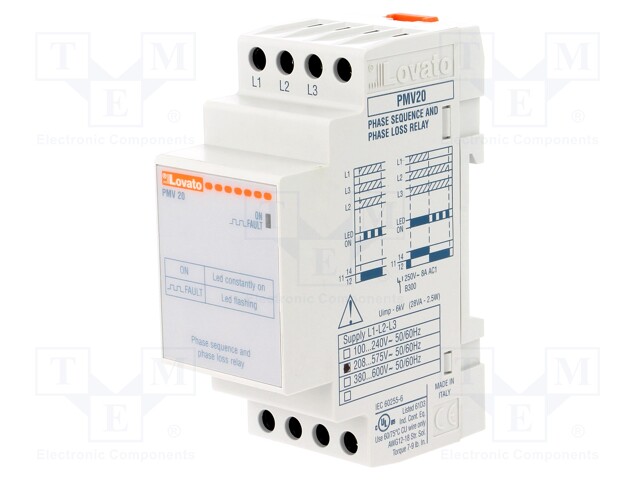 Module: voltage monitoring relay; phase sequence,phase failure