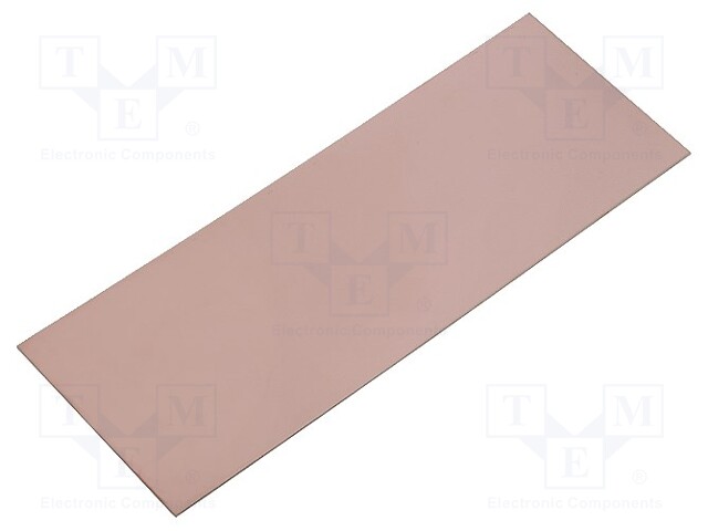 Laminate; FR4; 1.5mm; L: 280mm; W: 100mm; Coating: copper