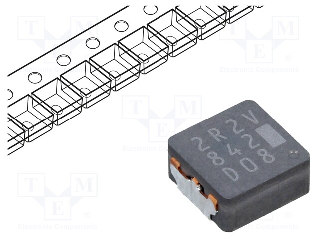 Inductor: wire; SMD; 2.2uH; 6.5A; 14.5mΩ; 6.4x6x3mm; ±20%; -55÷155°C