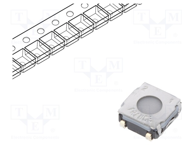 Microswitch TACT; SPST-NO; Pos: 2; 0.05A/32VDC; SMT; none; 2.5mm