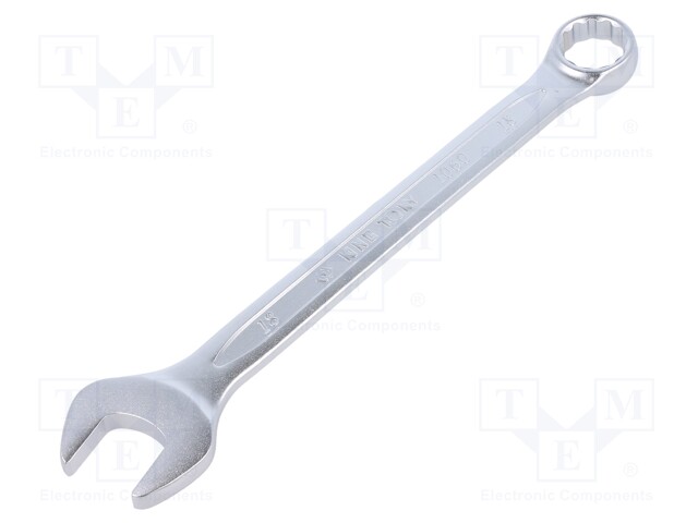 Wrench; combination spanner; 18mm; Chrom-vanadium steel; L: 225mm