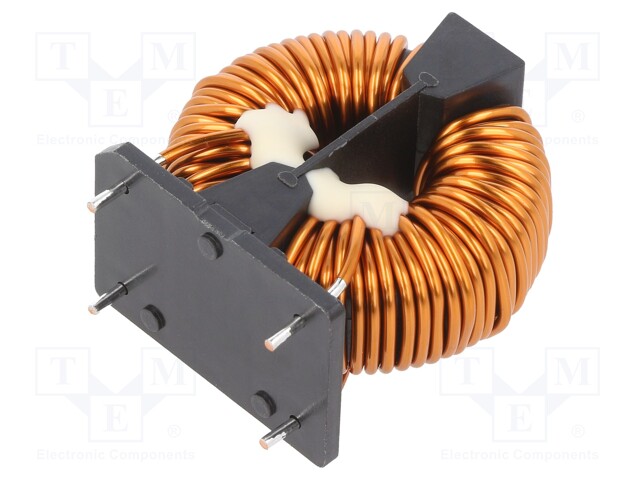 Inductor: wire with current compensation; THT; 9.9mH; 19.2mΩ