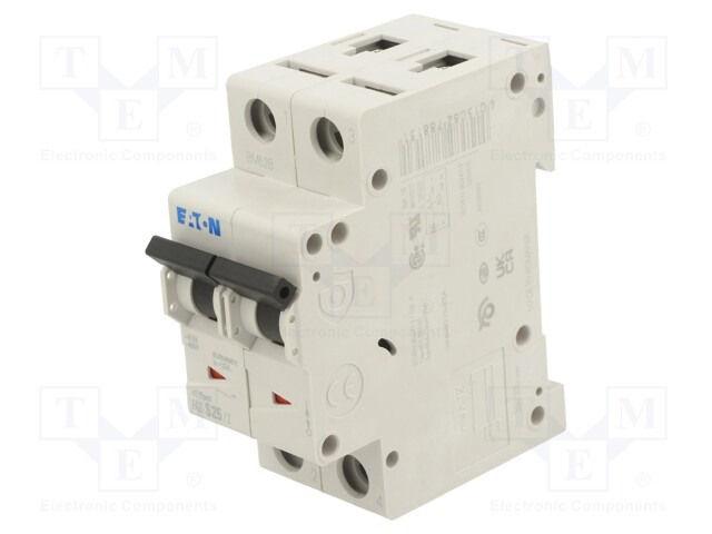 Circuit breaker; 230/400VAC; Inom: 25A; Poles: 2; DIN; Charact: S