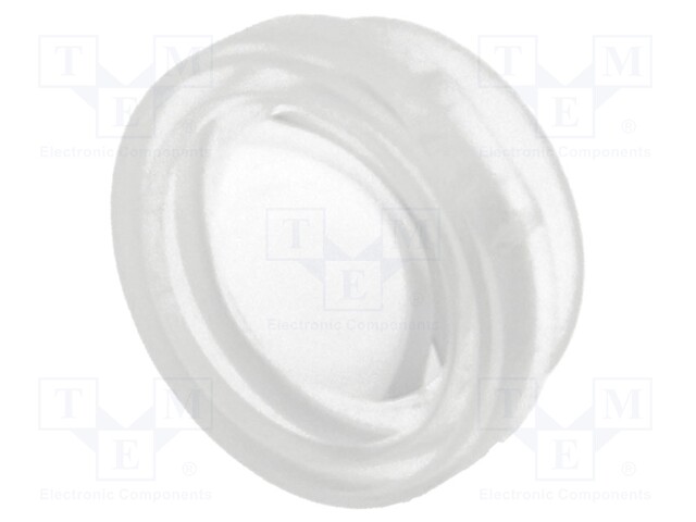 Lens for laser diode; Øout: 7.4mm; V: bi-aspherical; D: 2.7mm