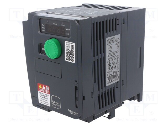 Vector inverter; Max motor power: 1.1kW; Out.voltage: 3x230VAC